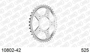Honda CRF1100L Africa Twin / Adventure Sport 2024-2026 - AFAM Rear Sprocket, 525 (OE Pitch), Steel - 42T (orig size), fits inc ADV DCT,ADV,DCT - 10802-42 - P3 Tuning