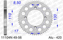 Honda CR 85 R 3,4,5 2003-2005 - AFAM Rear Sprocket, 420 (OE Pitch), Alu - 50T (orig size) - 11104N-50 - P3 Tuning