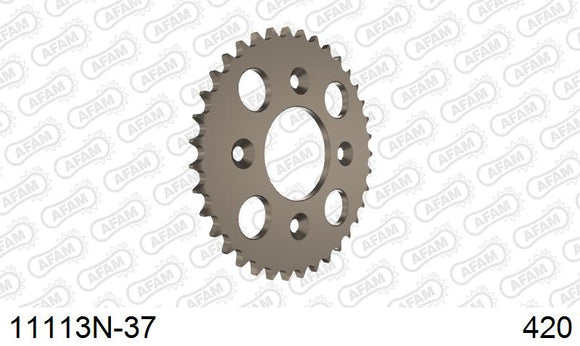 Honda CRF50F 2004-2026 - AFAM Rear Sprocket, 420 (OE Pitch), Alu - 37T (orig size) - 11113N-37 - P3 Tuning