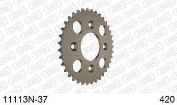 Honda XR 50 R Y,1,2,3 2000-2003 - AFAM Rear Sprocket, 420 (OE Pitch), Alu - 37T (orig size) - 11113N-37 - P3 Tuning