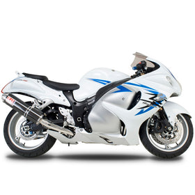SUZUKI GSX1300R Hayabusa - (2008-2020) Yoshimura Carbon RS-3 Oval Slip-ons (pair) - Race Series - Removable Baffle