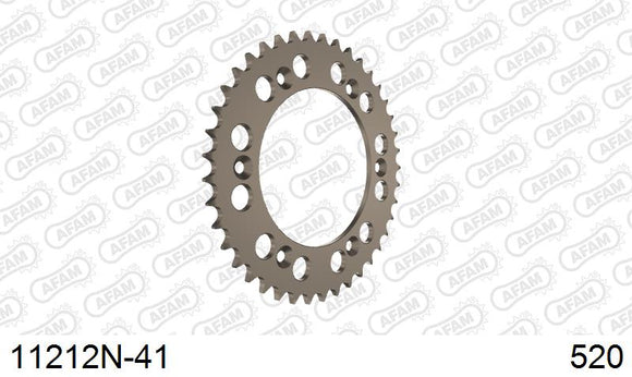 Honda XR400R 1996-2004 - AFAM Rear Sprocket, 520 (OE Pitch), Alu - 41T, 106 links reqd - 11212N-41 - P3 Tuning