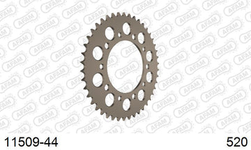 Honda CBR650R 2023-2026 - AFAM Rear Sprocket, 520 conversion, Alu - 44T, 120 links reqd, fits inc ABS - 11509-44 - P3 Tuning