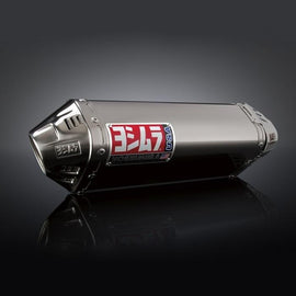SUZUKI GSX-R600 - (2011-2018) Yoshimura Stainless TRC Tri-Oval Stainless Full System - Stainless Header Coned End Cap - Race Series - Removable Baffle