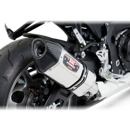 SUZUKI GSX-R600 - (2011-2018) Yoshimura Stainless R77 Street Slip-on With Carbon Coned End Cap - Removable Baffle