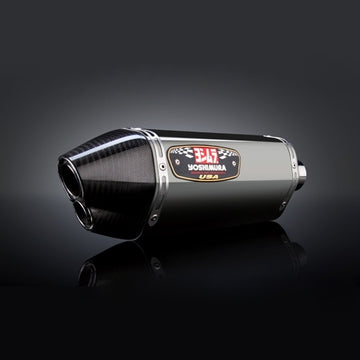 SUZUKI GSX-R750 - (2011-2018) Yoshimura Stainless R77D Dual-Exit Slip-on With Carbon Coned End Cap - Race Series