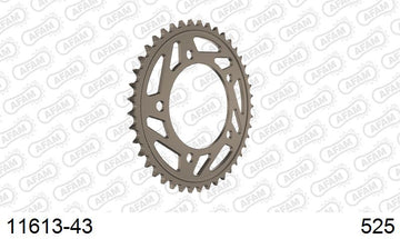 Honda CBR650R 2019-2022 - AFAM Rear Sprocket, 525 (OE Pitch), Alu - 43T, 120 links reqd - 11613-43 - P3 Tuning