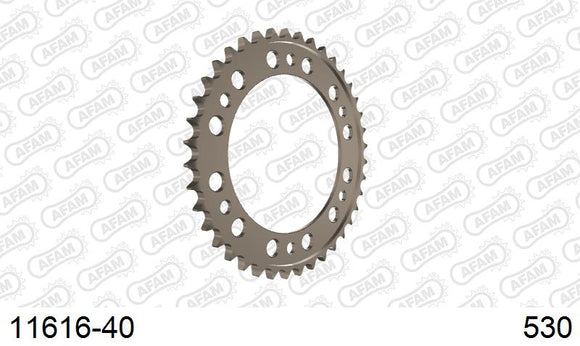 Honda CBR1000RR Fireblade 2014-2016 - AFAM Rear Sprocket, 530 (OE Pitch), Alu - 40T, 116 links reqd - 11616-40 - P3 Tuning