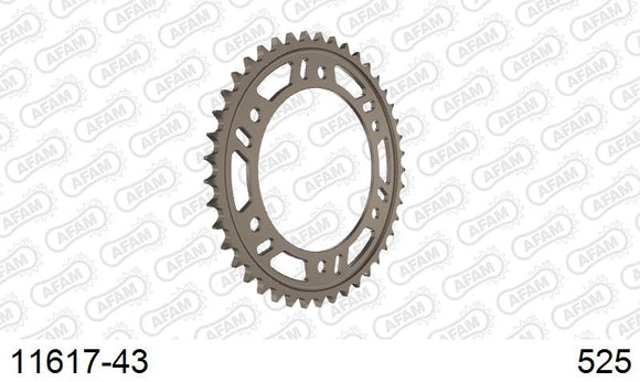 Honda CBR1000RR Fireblade SP 2014-2016 - AFAM Rear Sprocket, 525 conversion, Alu - 43T, 118 links reqd - 11617-43 - P3 Tuning