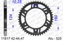 Honda CBR900RR Fireblade 2002-2003 - AFAM Rear Sprocket, 525 conversion, Alu - 43T, 110 links reqd - 11617-43 - P3 Tuning