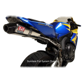 HONDA CBR1000RR Fireblade - (2004-2005) Yoshimura Stainless RS-5 (Carbon Coned End Cap) Slip-on - Race Series - Removable Baffle