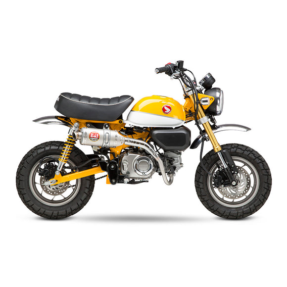 HONDA Monkey 125 (4-Speed) - (2018-2021) Yoshimura Stainless Street RS-3 Full System, Stainless with Titanium End Cap