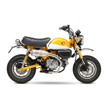 HONDA Monkey 125 (4-Speed) - (2018-2021) Yoshimura Stainless Street RS-3 Slip-on, Stainless with Titanium End Cap