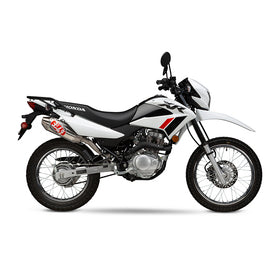 HONDA XR150L - (2023-2023) Yoshimura  RS-2 Enduro Slip-on - Stainless Header Aluminium Silencer Stainless End Cap - SA-02-K spark arrestor included
