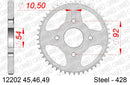 Yamaha RD 125 LC 1982-1985 - AFAM Rear Sprocket, 428 (OE Pitch), Steel - 49T, 120 links reqd - 12202-49 - P3 Tuning