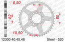 Yamaha XT 350 1985-1998 - AFAM Rear Sprocket, 520 conversion, Steel - 45T, 106 links reqd - 12300-45 - P3 Tuning