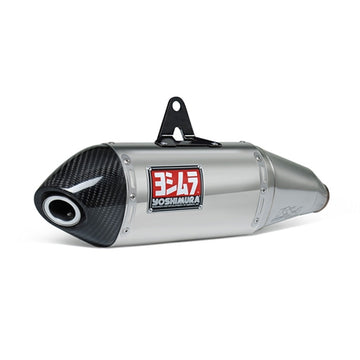 HONDA CRF250L - (2017-2020) Yoshimura Stainless RS-4 Full System Carbon End Cap - Race Series
