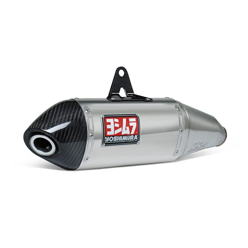 HONDA CRF250L RALLY - (2017-2020) Yoshimura Stainless RS-4 Slip-On Carbon End Cap - Race Series