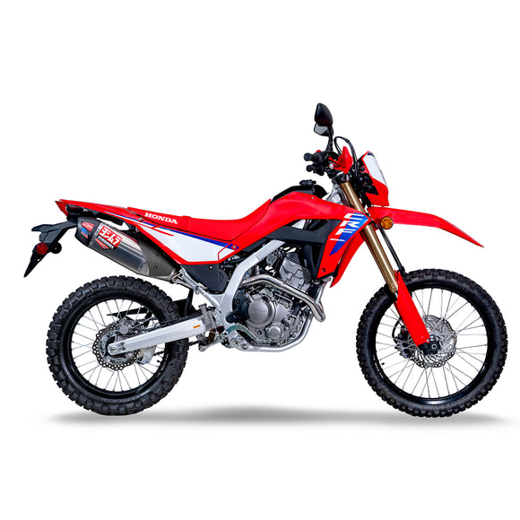 HONDA CRF300L - (2021-2024) Yoshimura Stainless RS-12 Full System Carbon End Cap - Race Series , Removeable Baffle - SA-02-K spark arrestor included