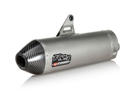 HONDA CRF1000L Africa Twin Adventure Sport - (2018-2019) Yoshimura Stainless RS-4 Slip-on With Carbon Coned End Cap - Race Series