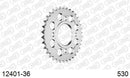 Yamaha XS400 / SE 1980-1981 - AFAM Rear Sprocket, 530 (OE Pitch), Steel - 36T (orig size) - 12401-36 - P3 Tuning