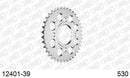 Yamaha XS400 / SE 1978-1980 - AFAM Rear Sprocket, 530 (OE Pitch), Steel - 39T (orig size) - 12401-39 - P3 Tuning