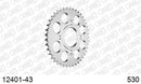 Yamaha XS360 1977-1977 - AFAM Rear Sprocket, 530 (OE Pitch), Steel - 43T, 102 links reqd - 12401-43 - P3 Tuning