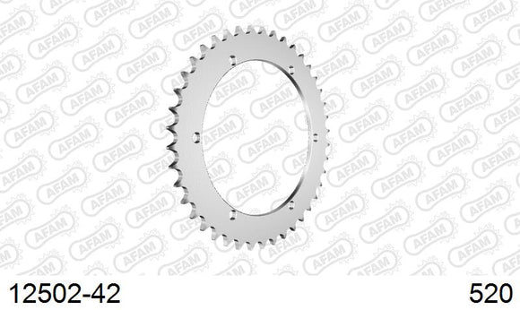 Yamaha YZ 350 Banshee W 1989-1989 - AFAM Rear Sprocket, 520 (OE Pitch), Steel - 42T, 106 links reqd - 12502-42 - P3 Tuning