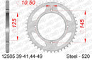 Yamaha XT600E 1991-1999 - AFAM Rear Sprocket, 520 (OE Pitch), Steel - 46T, 108 links reqd - 12505-46 - P3 Tuning