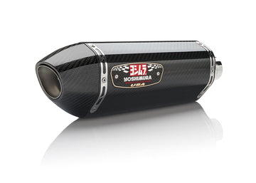 HONDA CB500F - (2016-2018) Yoshimura Carbon R77 Slip-On Carbon End Cap (cannot be fitted with Honda optional centre stand) - Race Series - Removable Baffle