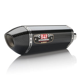 HONDA CBR500R - (2019-2023) Yoshimura Carbon R77 Slip-On Carbon End Cap - Race Series - Removable Baffle