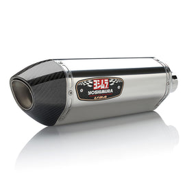 HONDA CBR500R - (2016-2018) Yoshimura Stainless R77 Slip-On Carbon End Cap - Race Series - Removable Baffle