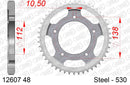 Yamaha YZF-R6 1999-2002 - AFAM Rear Sprocket, 530 (OE Pitch), Steel - 48T (orig size) - 12607-48 - P3 Tuning
