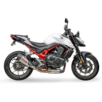 HONDA CB750 Hornet - (2023-2026) Yoshimura Stainless AT2 Slip-on With Carbon End Cap - Street Series