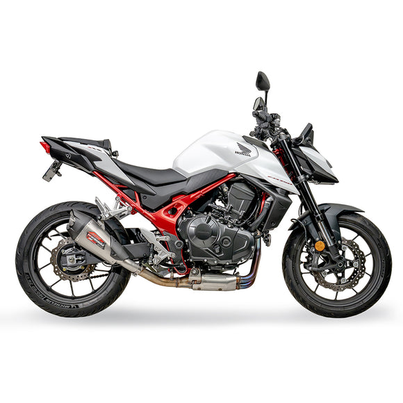 HONDA CB750 Hornet - (2023-2026) Yoshimura Stainless AT2 Slip-on With Carbon End Cap - Street Series