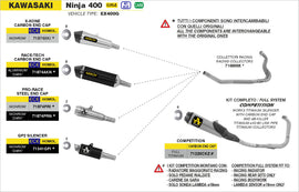 Kawasaki NINJA 400 GP2 "Dark" silencers kit - 0