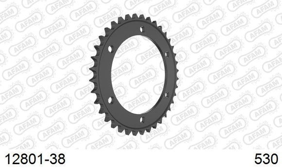 Yamaha XJR1300 / SP 1999-2000 - AFAM Rear Sprocket, 530 (OE Pitch), Steel - 38T (orig size) - 12801-38 - P3 Tuning