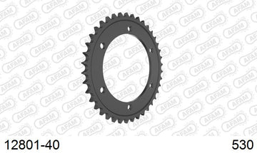 Yamaha YZF750 1993-1997 - AFAM Rear Sprocket, 530 (OE Pitch), Steel - 40T, 106 links reqd, fits YZF 750 SP - 12801-40 - P3 Tuning