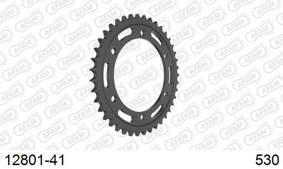 Yamaha YZF750 1993-1997 - AFAM Rear Sprocket, 530 (OE Pitch), Steel - 41T, 106 links reqd, fits YZF 750 SP - 12801-41 - P3 Tuning