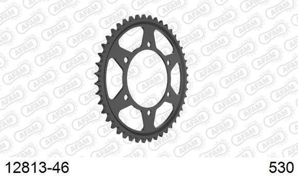 Yamaha YZF-R1 2004-2005 - AFAM Rear Sprocket, 530 (OE Pitch), Steel - 46T, 118 links reqd - 12813-46 - P3 Tuning