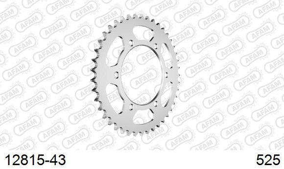 Yamaha Tenere 700 2019-2026 - AFAM Rear Sprocket, 525 (OE Pitch), Steel - 43T, 122 links reqd - 12815-43 - P3 Tuning