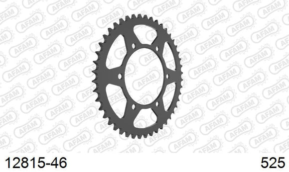 Yamaha Tenere 700 2019-2026 - AFAM Rear Sprocket, 525 (OE Pitch), Steel - 46T (orig size) - 12815-46 - P3 Tuning