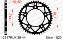 Yamaha YZF-R1 / M 2015-2019 - AFAM Rear Sprocket, 520 conversion, Steel - 41T (orig size) - 12817RLK-41 - P3 Tuning