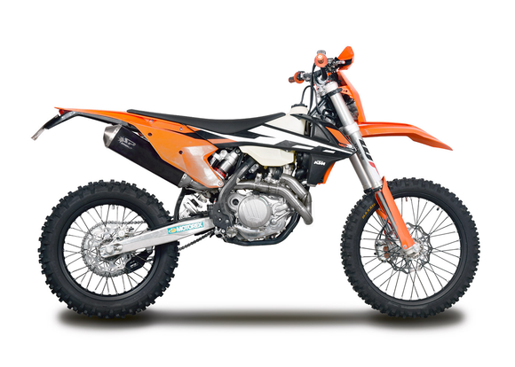 KTM 450 EXCF - 2017 - Full system stainless steel collector with lateral silencer