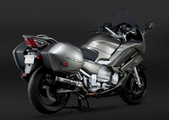 YAMAHA FJR1300 - (2006-2020) Yoshimura Carbon R77 Signature Series Slip-on Pair With Carbon Coned End Caps - Race Series - Removable Baffle