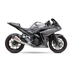 YAMAHA MT-03 - (2016-2026) Yoshimura Stainless AT2 Full System with Carbon End Cap - Race Series - Does not fit Euro5+ models with dual lambdas