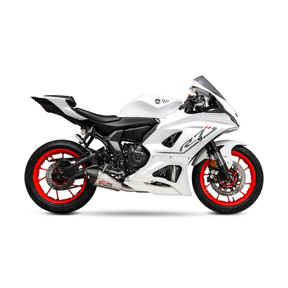 YAMAHA MT-07 - (2017-2020) Yoshimura Stainless AT2 Full System - Stainless Header, Silencer, Carbon Coned End Cap - Race Series - Does not fit Euro5+ models with dual