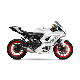 YAMAHA MT-07 - (2021-2024) Yoshimura Stainless AT2 Full System - Stainless Header, Silencer, Carbon Coned End Cap - Race Series - Does not fit Euro5+ models with dual