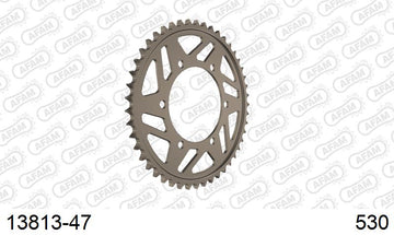Yamaha YZF-R1 1998-2001 - AFAM Rear Sprocket, 530 (OE Pitch), Alu - 47T, 118 links reqd - 13813-47 - P3 Tuning