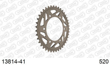Yamaha YZF-R7 1999-2001 - AFAM Rear Sprocket, 520 conversion, Alu - 41T, 118 links reqd - 13814-41 - P3 Tuning